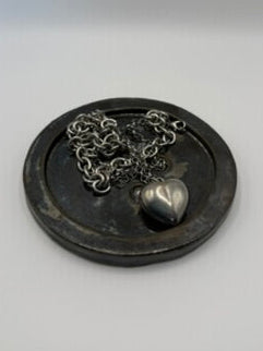 Chrome Button Up Trinket Dish