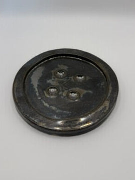 Chrome Button Up Trinket Dish