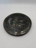 Chrome Button Up Trinket Dish
